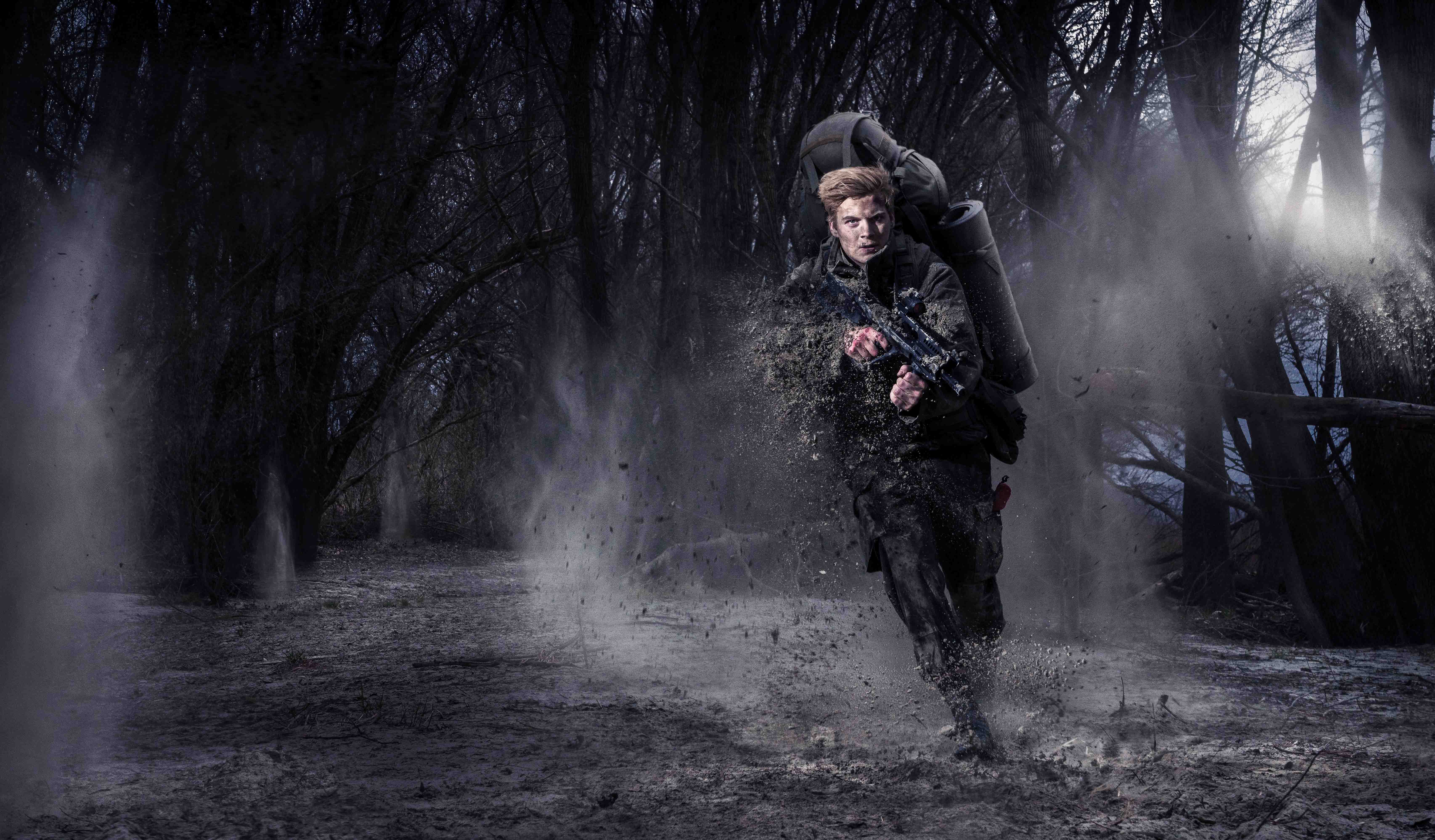 The run of a soldier!